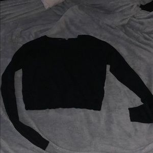 Brandy Melville cropped black sweater